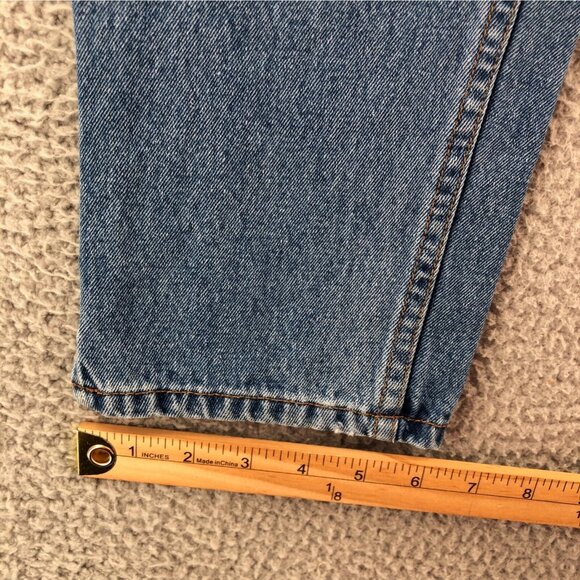 EXP Jeans Womens 9 10 Blue Medium Wash Denim Tapered Ankle Mom Everyday Vintage - Picture 11 of 12